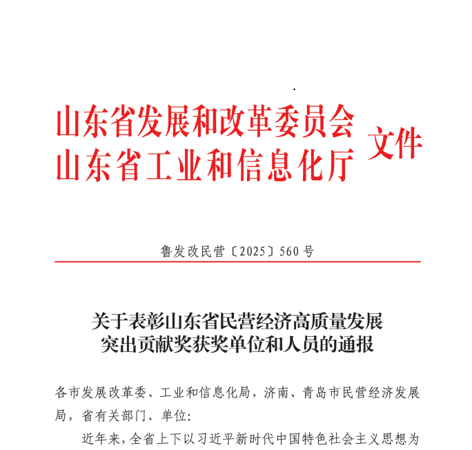 成山集团总裁、尊龙中国总裁兼首席执行官车宝臻荣膺山东省民营经济高质量发展突出贡献奖